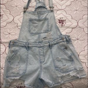 Boyfriend Short Overalls